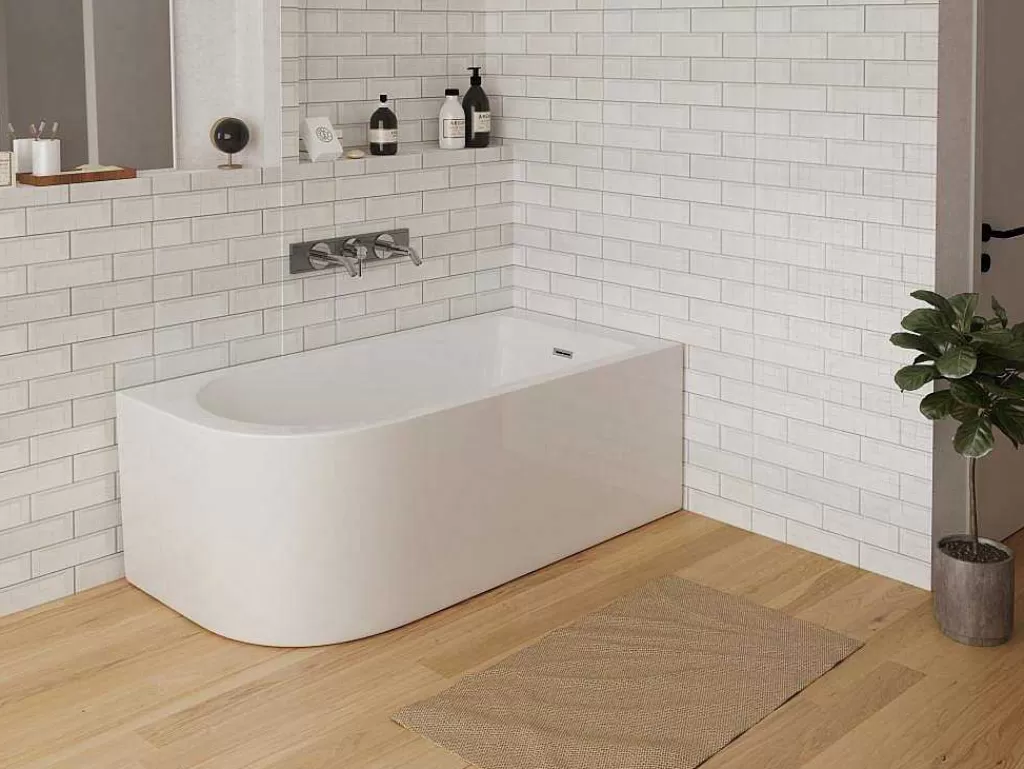 Banheira De Canto*Shower & Design Banheira De Canto Anika - 240 L - 170*75*58 Cm - Canto Direito