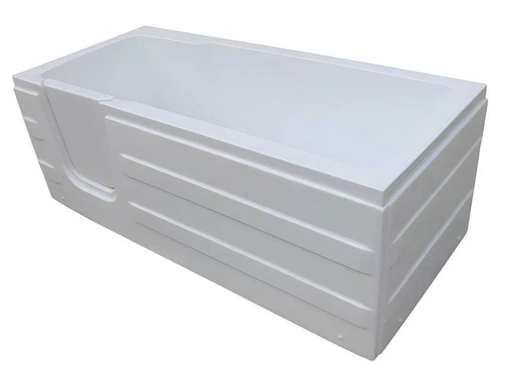 Banheira De Canto*Shower & Design Banheira De Canto Com Porta 170 X 76 X 61 Cm E 235 L - Canto Esquerdo - Servee
