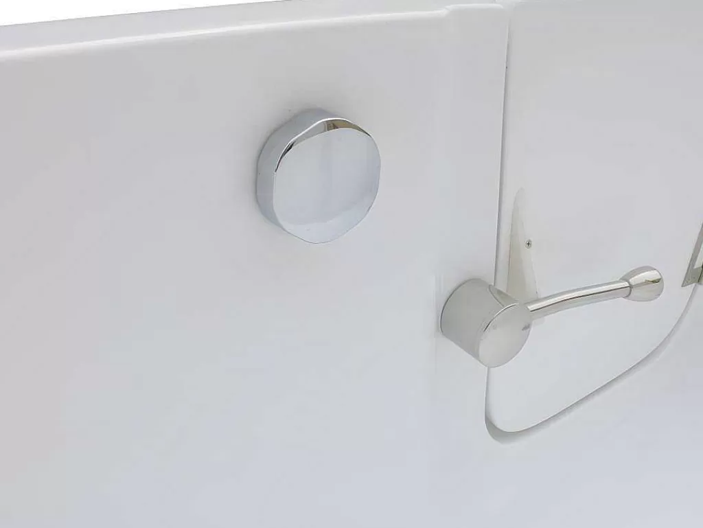 Banheira De Canto*Shower & Design Banheira De Canto Com Porta 170 X 76 X 61 Cm E 235 L - Canto Esquerdo - Servee