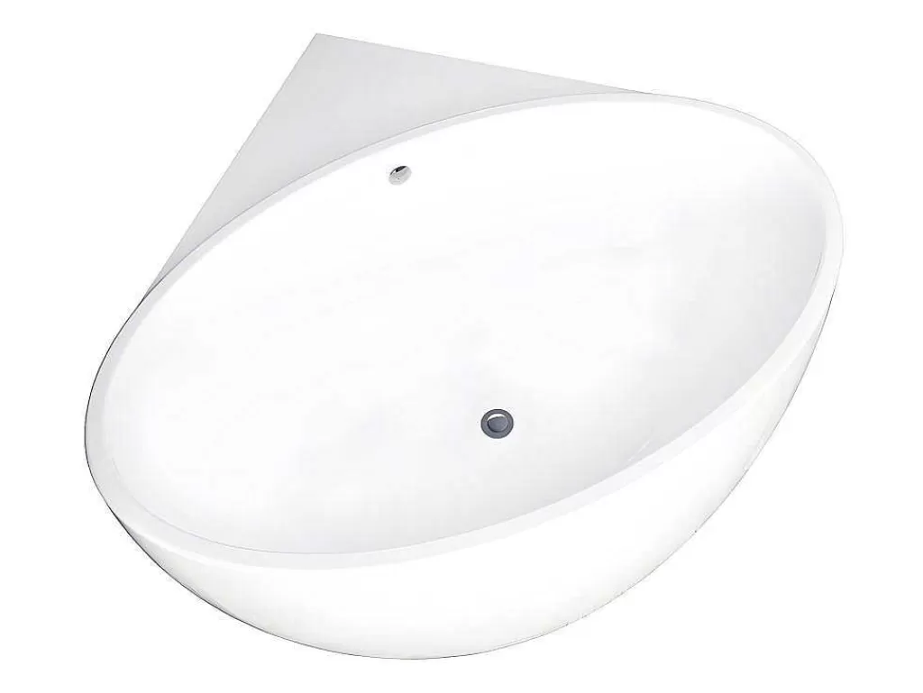 Banheira De Canto*Shower & Design Banheira De Canto De 197 L, Dimensoes 127 X 127 X 58 Cm Cor Branco Em Acrilico - Gourami