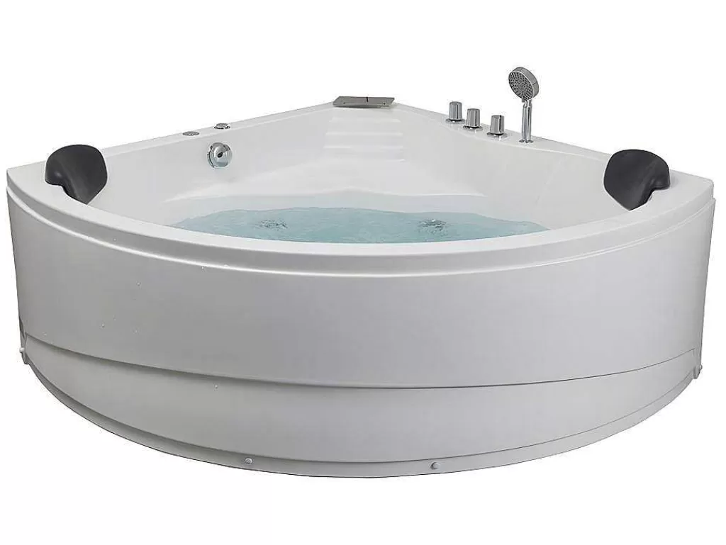 Banheira De Hidromassagem*Shower & Design Banheira De Canto De Hidromassagem Com Sistema De Cascata Aglena - 2 Lugares - 350 L - 150*150*60 Cm