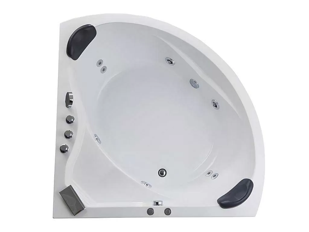 Banheira De Hidromassagem*Shower & Design Banheira De Canto De Hidromassagem Com Sistema De Cascata Aglena - 2 Lugares - 350 L - 150*150*60 Cm