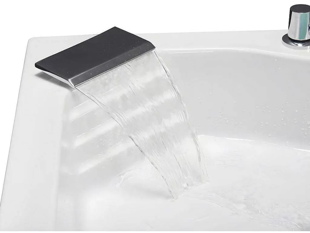 Banheira De Hidromassagem*Shower & Design Banheira De Canto De Hidromassagem Com Sistema De Cascata Aglena - 2 Lugares - 350 L - 150*150*60 Cm