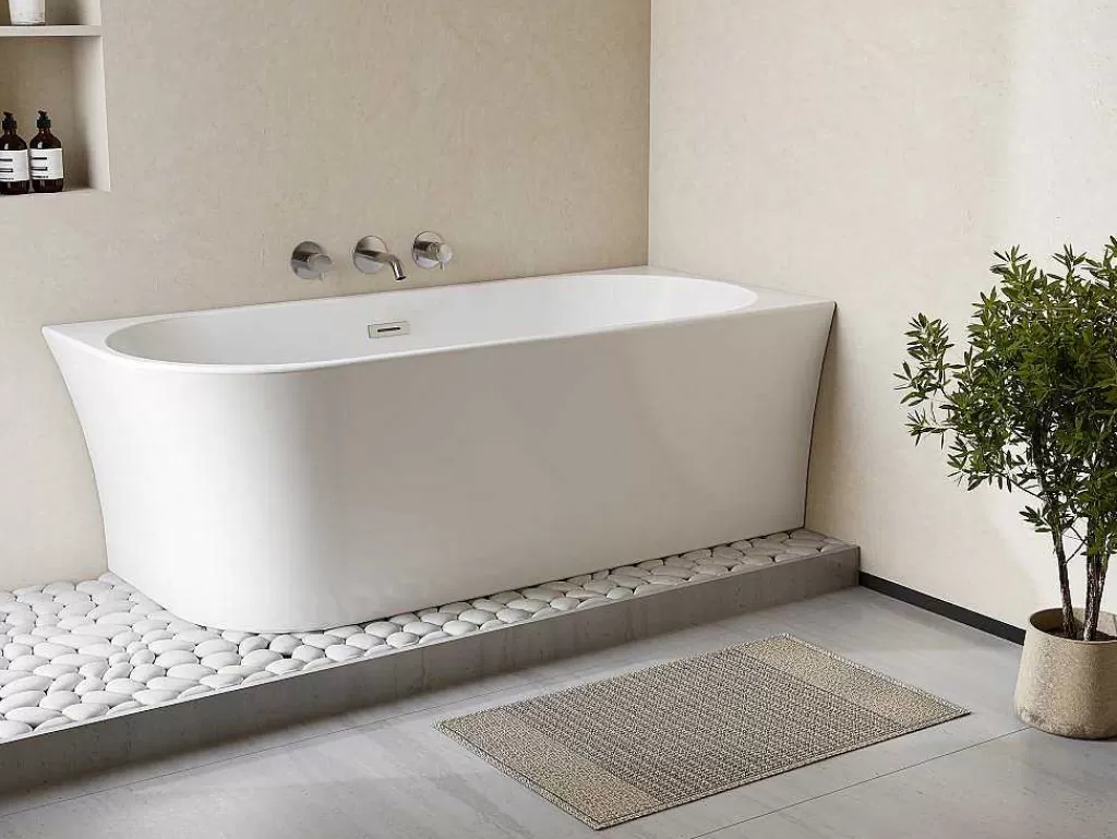 Promoções Casa De Banho & Bem-Estar*Shower & Design Banheira De Canto Direito De C 201 - 150 X 75 X 59 Cm Cor Branco Em Acrilico - Ponticola
