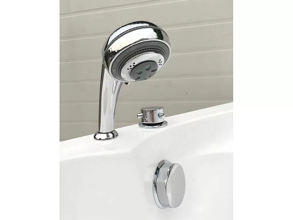 Banheira De Canto*Shower & Design Banheira De Canto Navona - 1 Péssoa - 263 L - C135 X L135 X A54 Cm