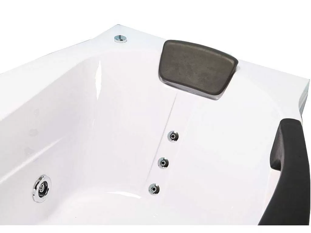 Banheira De Hidromassagem*ELITESHOPPING Banheira De Hidromassagem 180 X 96 Cm Com Vidro Frontal 9 Jactos - Jasmine