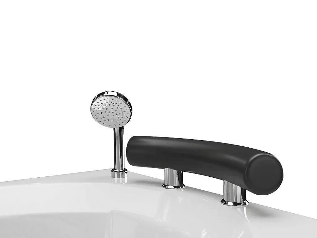Banheira De Hidromassagem*Shower & Design Banheira De Hidromassagem Assimetrica Branca Com Nichos, 1 Lugar, 150X100 Cm, Canto Direito - Luana