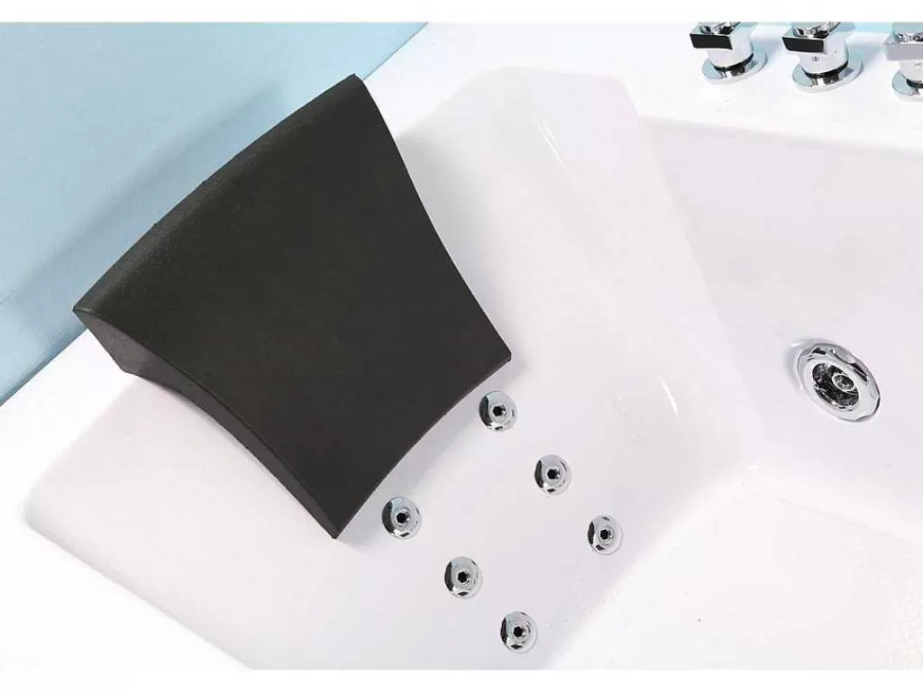 Banheira De Hidromassagem*ELITESHOPPING Banheira De Hidromassagem Branca Cromoterapia 180 X 90 Cm 16 Jatos - Eden