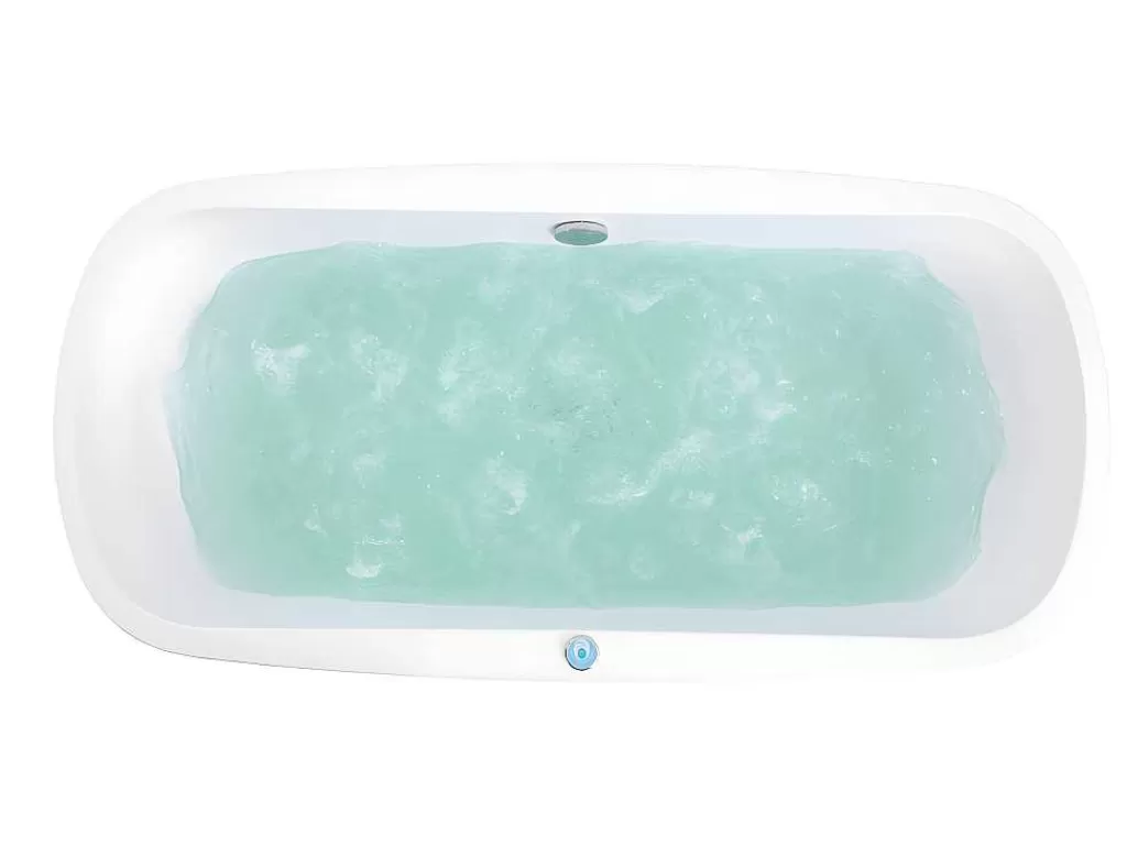 Banheira De Hidromassagem*Shower & Design Banheira De Hidromassagem Com Leds Sirgao - 1 Péssoa - 155L - 75X150 Cm - Branca