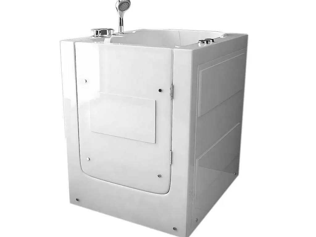 Banheira De Canto*ELITESHOPPING Banheira De Hidromassagem Com Porta 93 X 83 X H100 Cm - Lavander