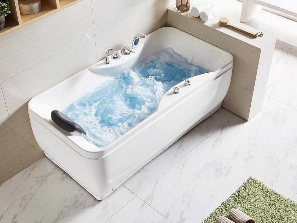 Banheira De Hidromassagem*Shower & Design Banheira De Hidromassagem Gavino - 1 Péssoa - C75 X L150 X A59 Cm