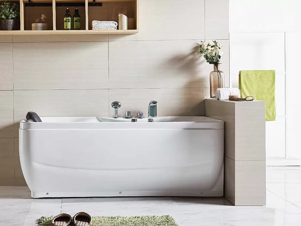 Banheira De Hidromassagem*Shower & Design Banheira De Hidromassagem Gavino - 1 Péssoa - C75 X L150 X A59 Cm