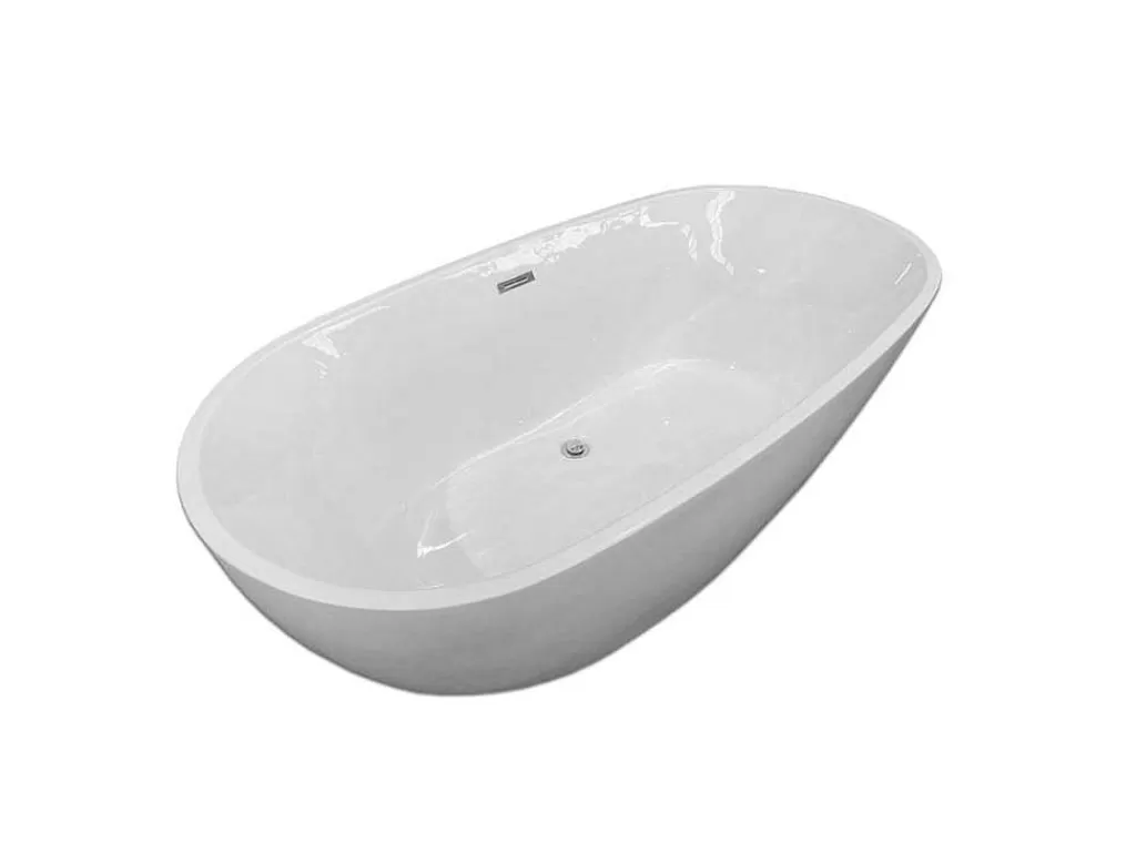 Banheira De Pousar*ELITESHOPPING Banheira De Ilha Branca 170 X 85 Cm + Torneira - Dream
