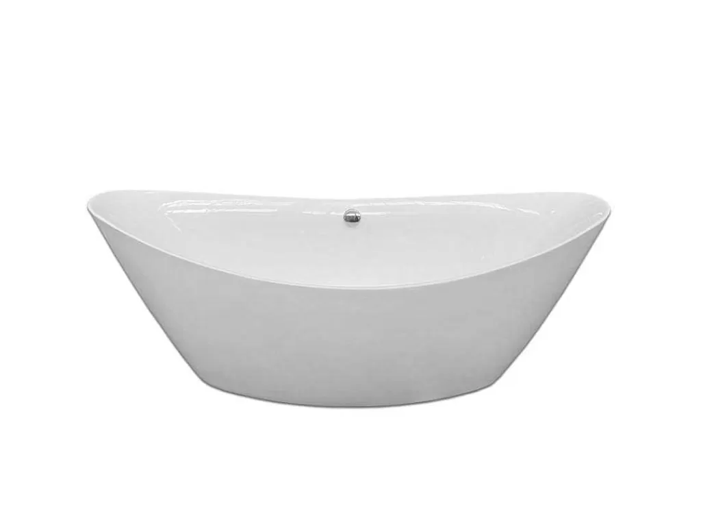 Banheira De Pousar*ELITESHOPPING Banheira Exenta Moderna 180 X 80 Cm Branca + Torneira - Faith