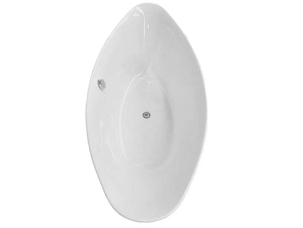Banheira De Pousar*ELITESHOPPING Banheira Exenta Moderna 180 X 80 Cm Branca + Torneira - Faith