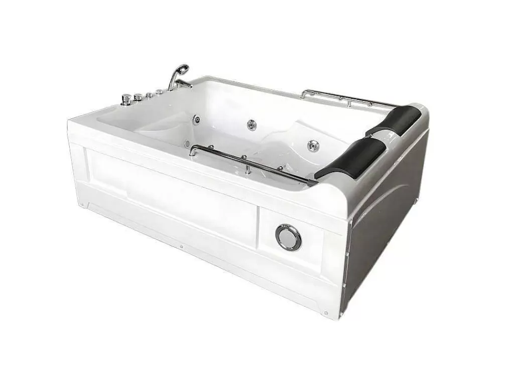 Banheira De Hidromassagem*ELITESHOPPING Banheira Hidromassagem Branca 175 X 132 Cm Cromoterapia 14 Jatos - Calla