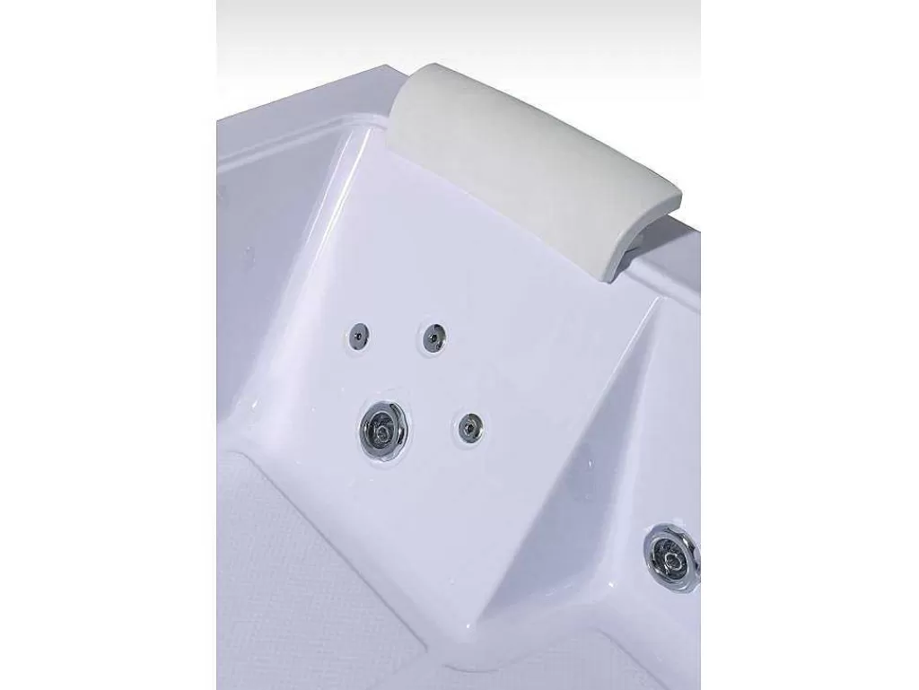 Banheira De Hidromassagem*ELITESHOPPING Banheira Hidromassagem Branca 178 X 147 Cm Bomba Dupla 33 Jatos - Petal