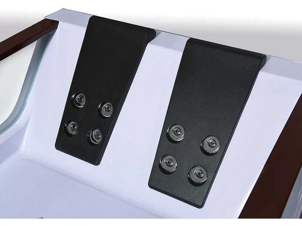 Banheira De Hidromassagem*ELITESHOPPING Banheira Hidromassagem Branca 180 X 120 Cm 18 Jatos - Pearl
