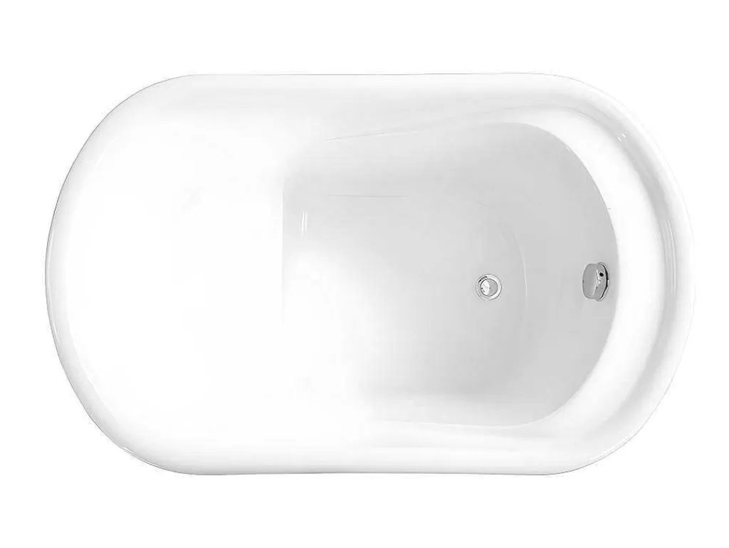 Banheira De Pousar*Shower & Design Banheira Oval Piccola - 1 Lugar - 240 L - 120*75*A65 Cm - Preta