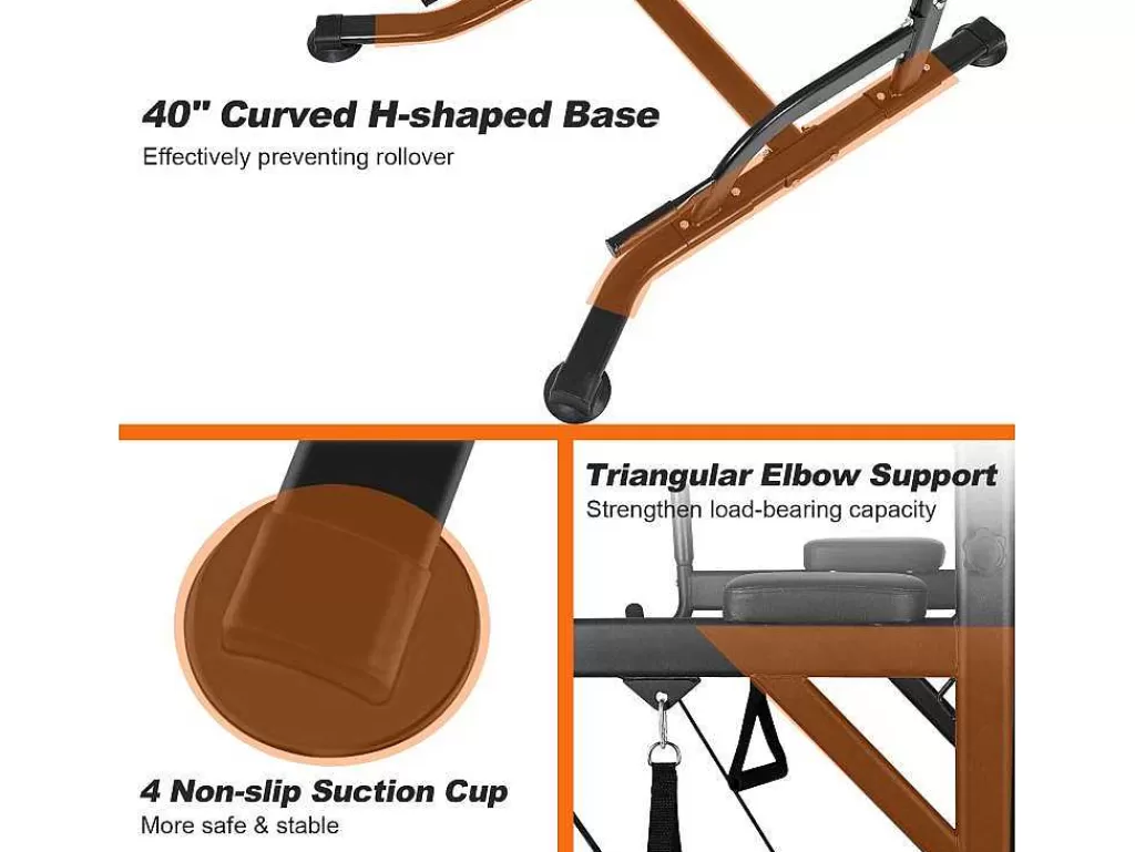 Fitness*Vente-unique Barra Multifuncoes Power Tower Dip Station Pull Up Bar Com Altura Ajustavel