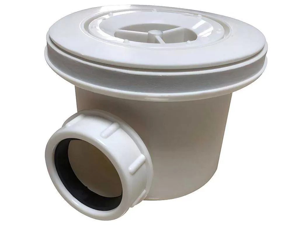 Base De Duche*Shower & Design Base De Chuveiro Com Sifao Incluido De 160X90X4 Cm Em Resina Cor Branco - Lyros