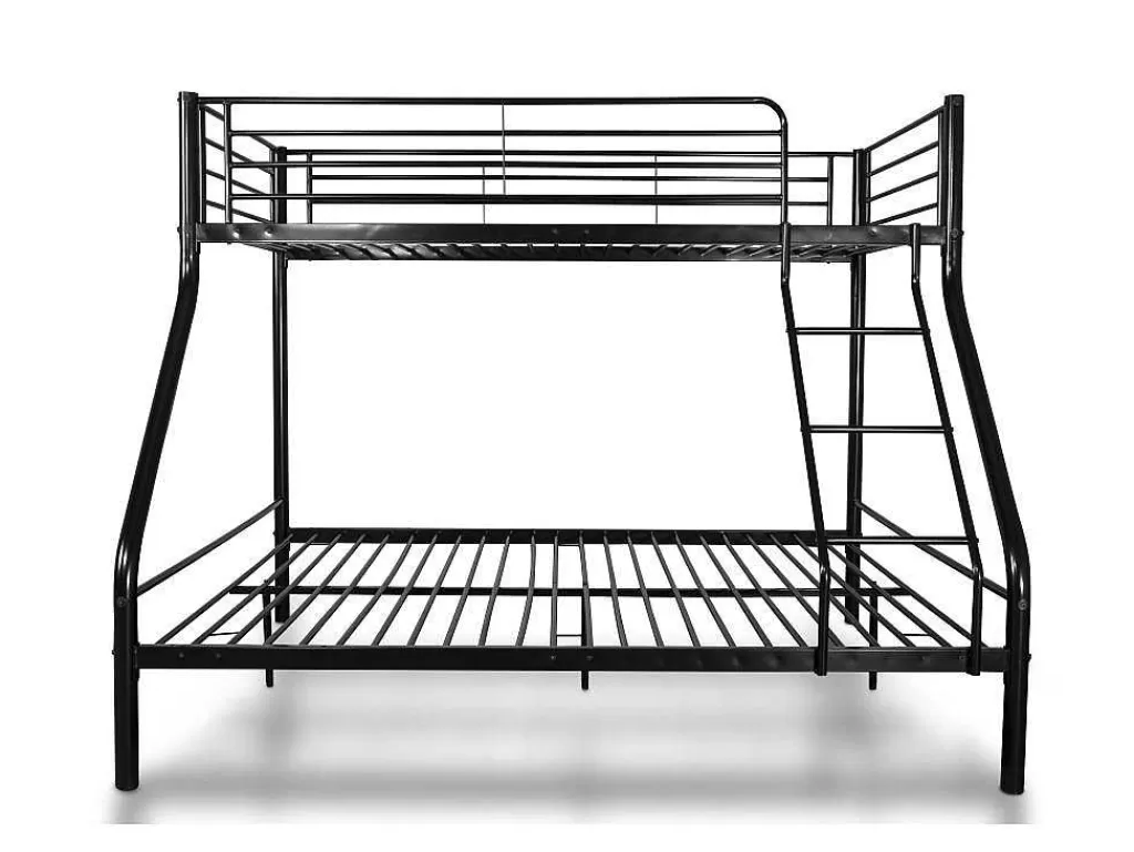 Beliche*Saldosystocks Beliche Duplo Metalico Para 3 Péssoas, 200X145X96Cm Cor Preta
