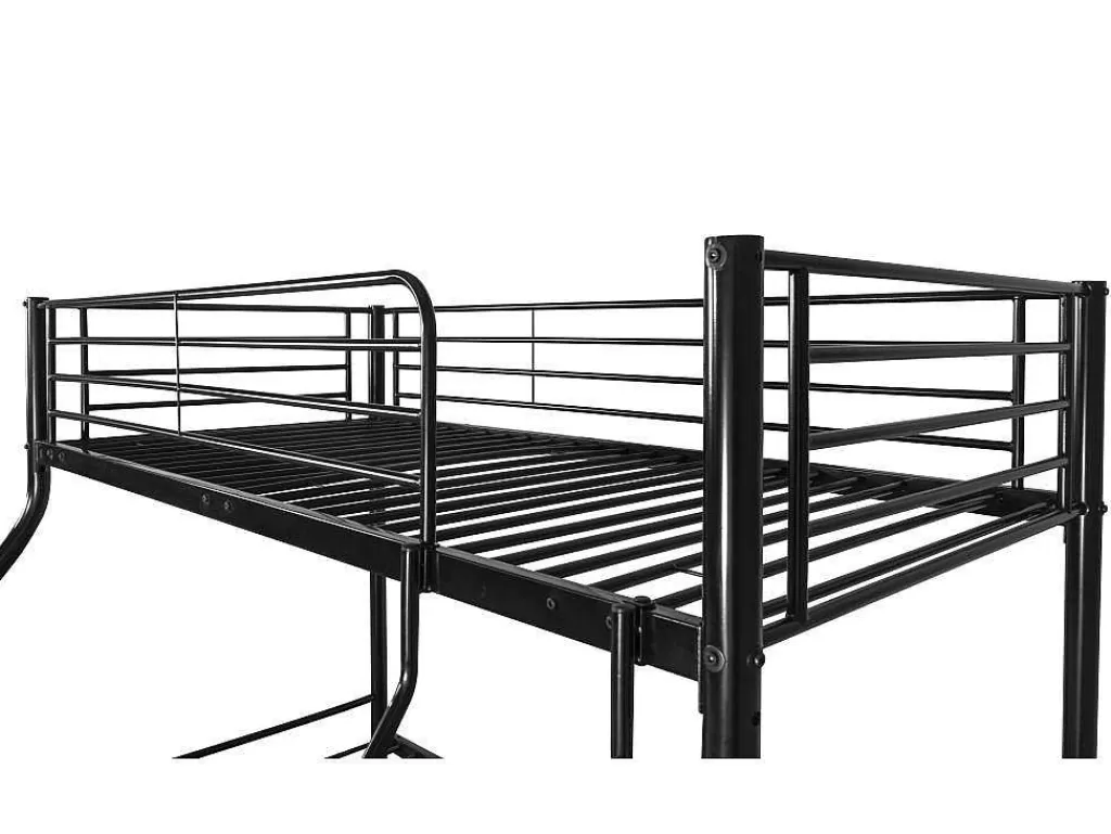 Beliche*Saldosystocks Beliche Duplo Metalico Para 3 Péssoas, 200X145X96Cm Cor Preta
