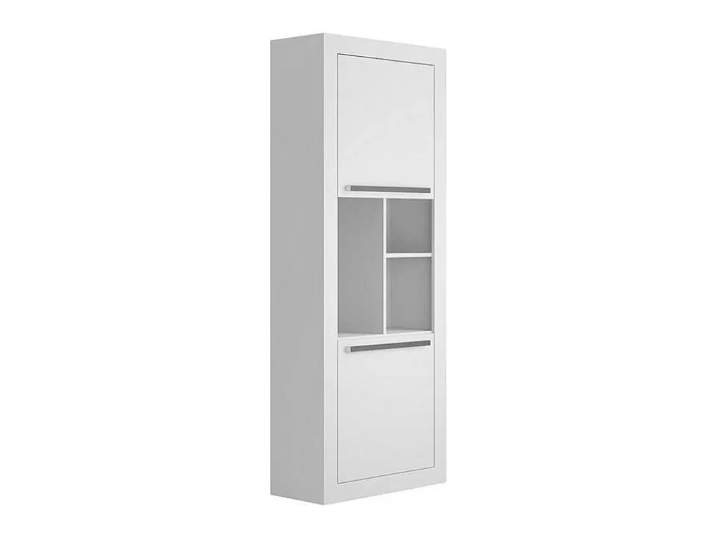 Biblioteca, Vitrina, Estante*Vente-unique Biblioteca Com 2 Portas E 3 Nichos Cor Branco - Evan