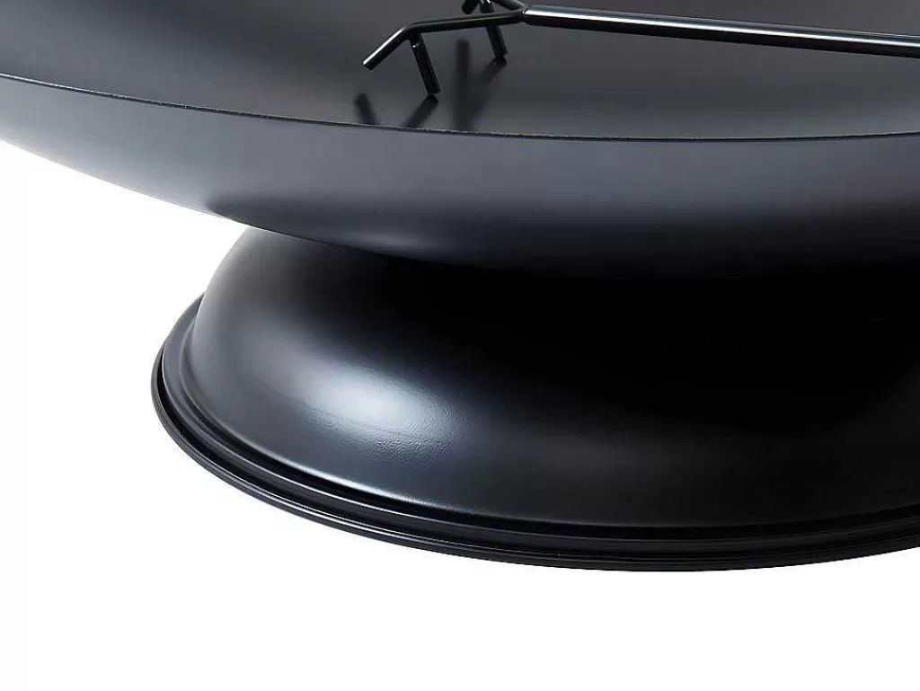 Barbecue, Braseiro De Jardim, Plancha*Vente-unique Braseiro De Jardim Redondo Em Aco Dione - D.72 Cm X A.20 Cm - Preto