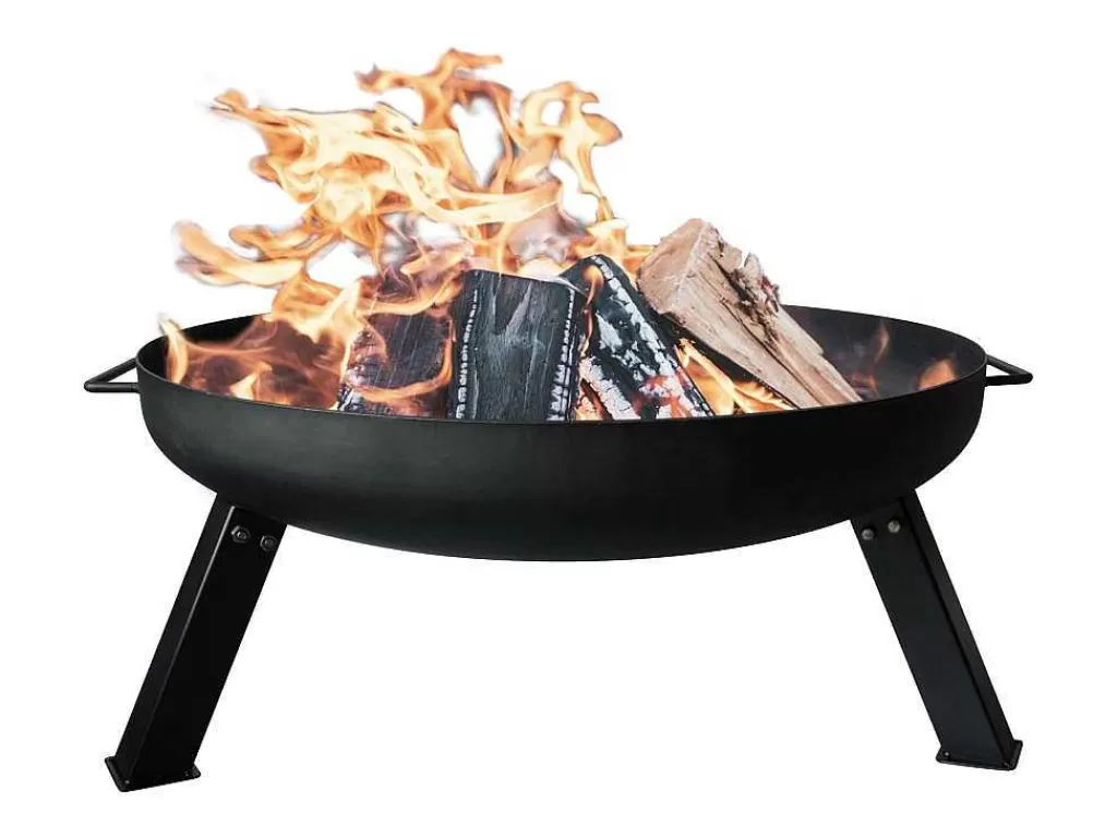 Barbecue, Braseiro De Jardim, Plancha*Purline Brasero De Jardin A 3 Pieds En Acier Inoxydable Noir