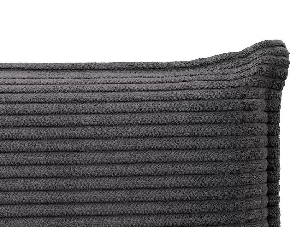 Cabeceira E Ponte De Cama*Vente-unique Cabeceira De Cama 160 Cm Veludo Canelado Cinzento Antracite - Ambrilia