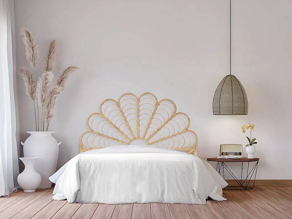 Cabeceira E Ponte De Cama*Vente-unique Cabeceira De Cama De 160 Cm Em Rotim Cor Natural - Flosia