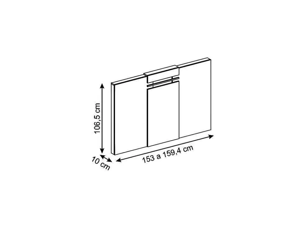 Cabeceira E Ponte De Cama*Vente-unique Cabeceira De Cama Extensivel De 140/160 Cm Cor Branco - Maraba