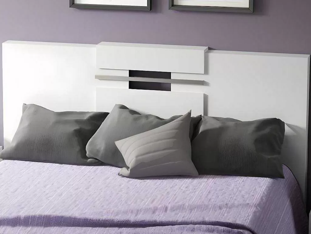 Cabeceira E Ponte De Cama*Vente-unique Cabeceira De Cama Extensivel De 140/160 Cm Cor Branco - Maraba