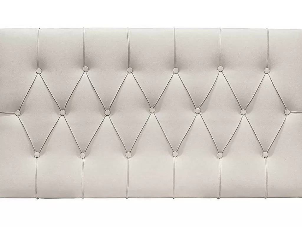 Cabeceira E Ponte De Cama*Venprodin Cabeceira Estofada Em Couro Bege (160X60 (Para 150 Camas)