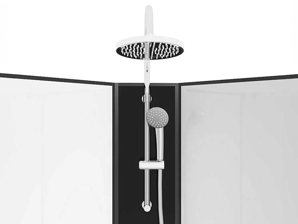 Cabine De Duche*Shower & Design Cabine De Duche De Canto De Hidromassagem C80 X L80 X A225 Cm - Kivora