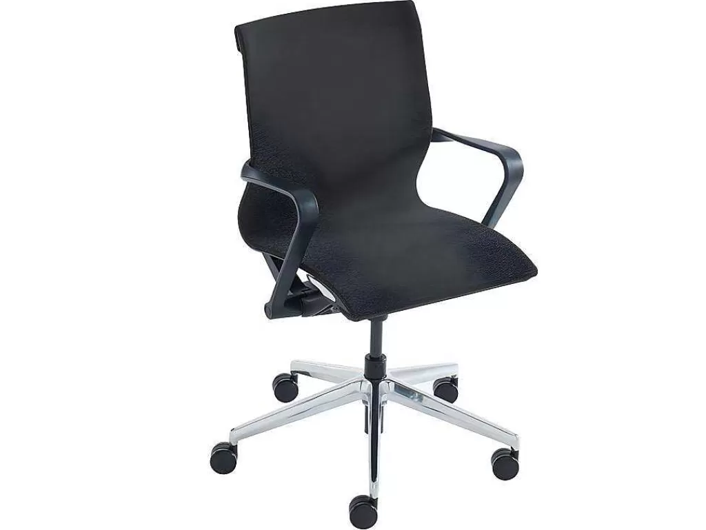 Cadeira De Escritório*Workēa Cadeira De Escritório Profissional Em Tecido Cor Cinza Matizado - Lacity