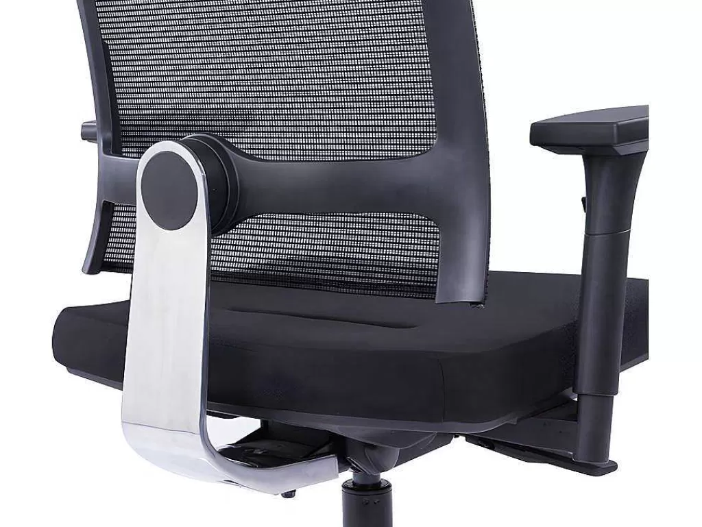 Cadeira De Escritório*Workēa Cadeira De Escritório Profissional Em Tecido Cor Preto - Midtown