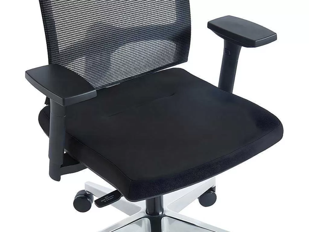 Cadeira De Escritório*Workēa Cadeira De Escritório Profissional Em Tecido Cor Preto - Midtown