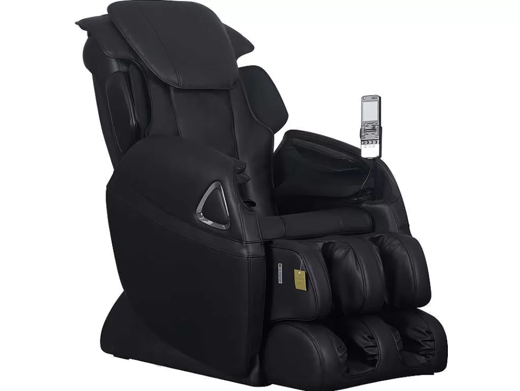 Poltrona Em Pele Sintética*Vente-unique Cadeirão De Massagem Leto Em Pele Sintética - Sistema Gravidade Zero - Preto