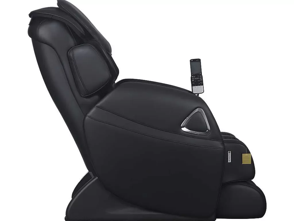 Poltrona Em Pele Sintética*Vente-unique Cadeirão De Massagem Leto Em Pele Sintética - Sistema Gravidade Zero - Preto