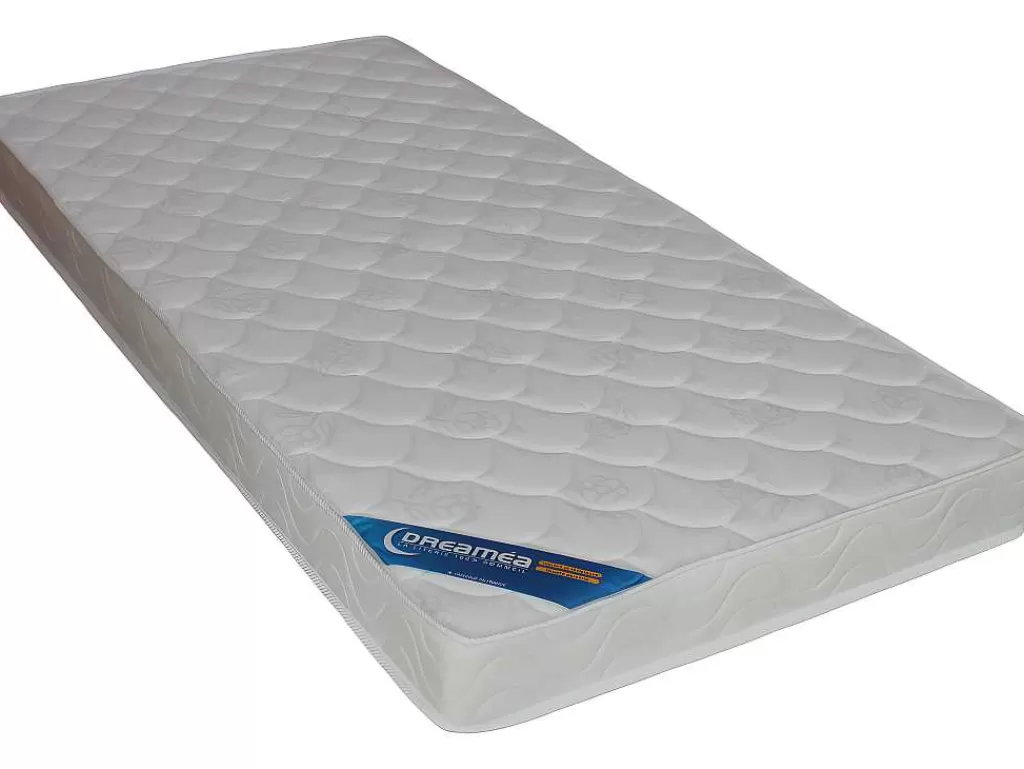 Cama Alta*Vente-unique Cama Alta 90 X 190 Cm Com Banco Convertivel Metal Prateado + Futon + Colchão - Modulo V