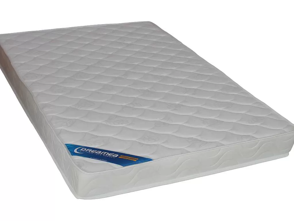 Cama Alta*Vente-unique Cama Alta Casual Ii - 140 X 190 Cm - Tampo De Secretária - Branco + Colchão