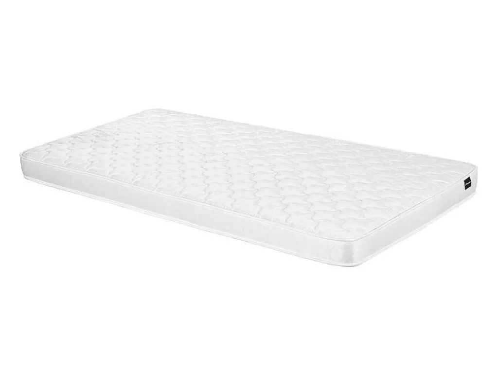 Cama De Adulto*Vente-unique Cama Com Espacos De Arrumação E Gaveta 90X200 Cm Branco + Sommier + Colchão - Armand
