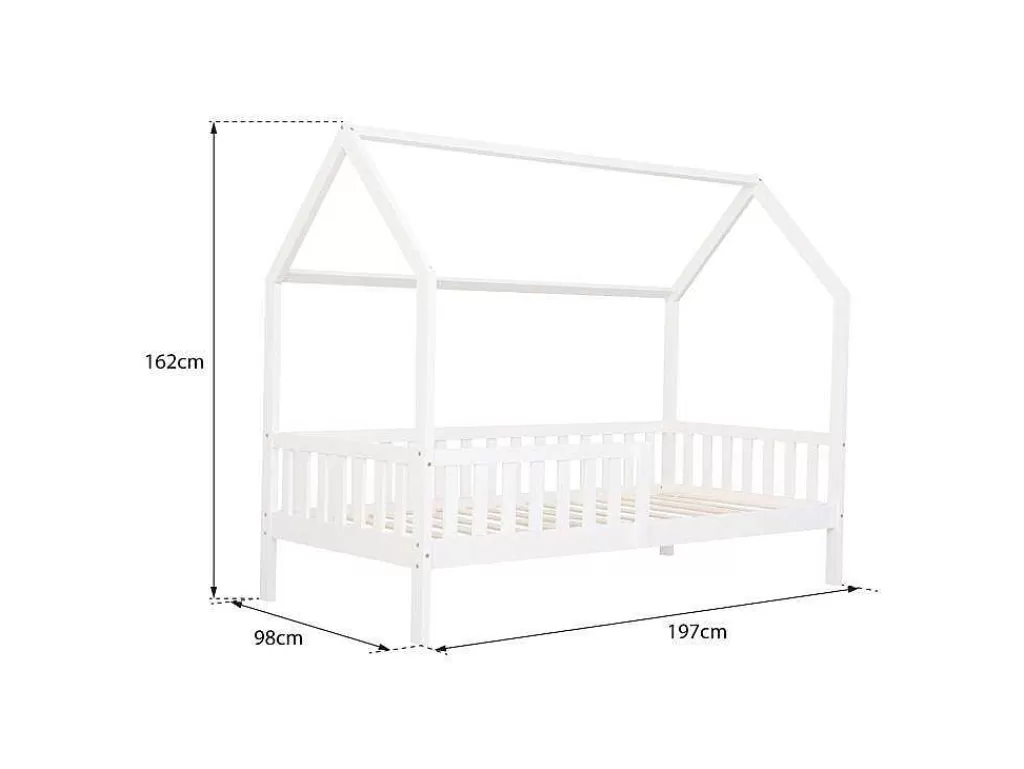 Cama De Criança*Happy Garden Cama De Cabina Para Crianças 190X90Cm Em Madeira Com Gavetas Marceau