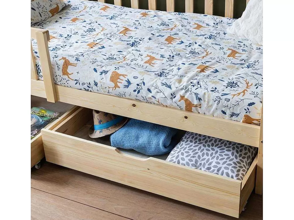 Cama De Criança*Happy Garden Cama De Cabina Para Crianças 190X90Cm Em Madeira Com Gavetas Marceau