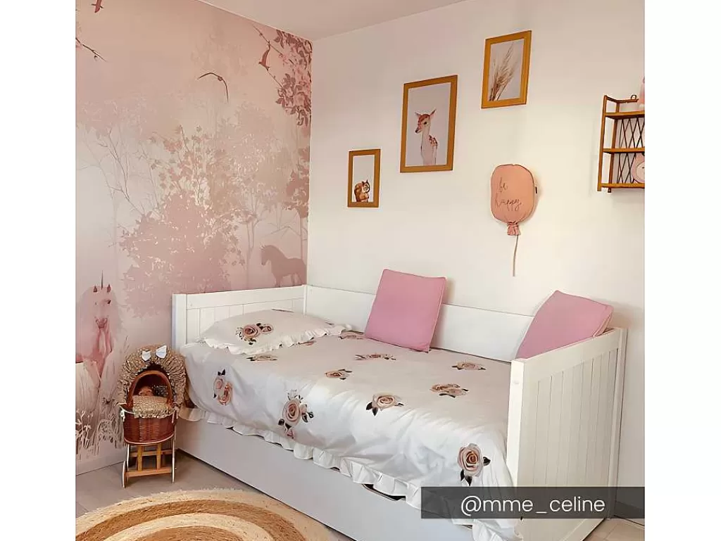 Cama Dupla*Vente-unique Cama Dupla Banco Com Gaveta De 2 X 90 X 200 Cm Em Pinho E Mdf Cor Branco - Alfiero