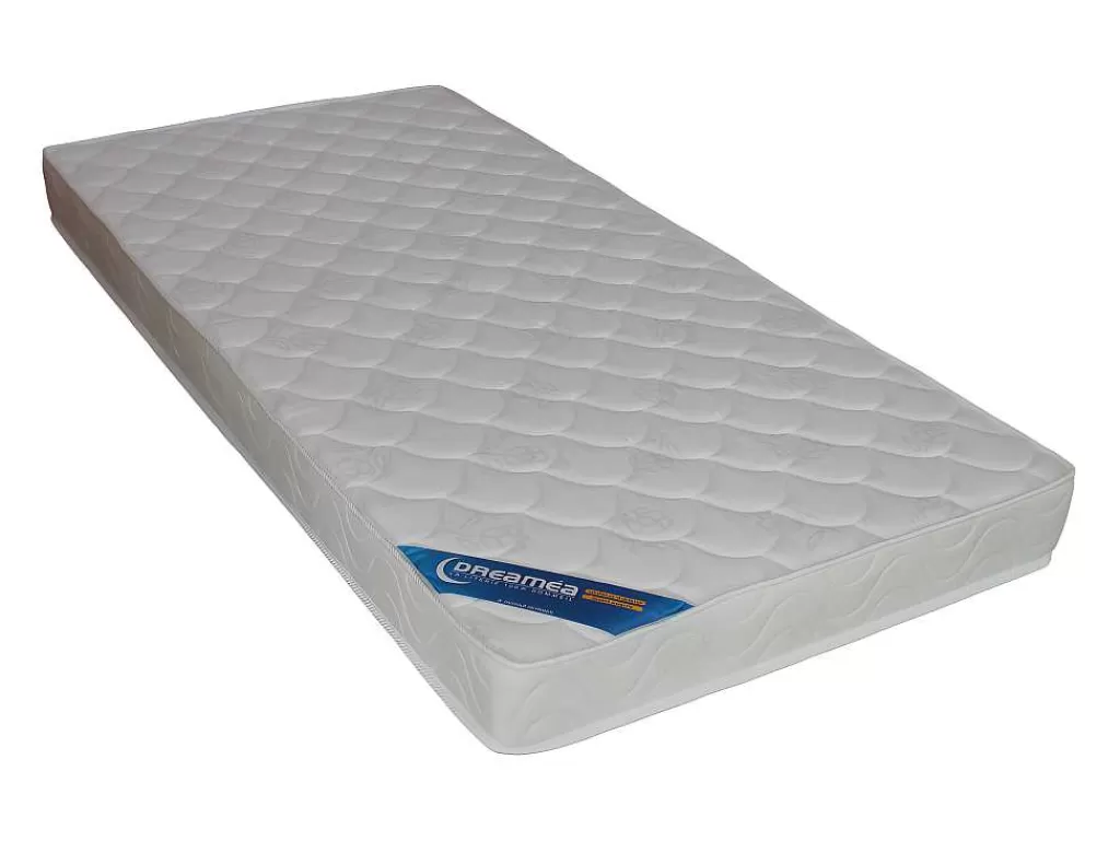 Cama Dupla*Vente-unique Cama Dupla Banco De 2X90X190 Cm Em Tecido Cinza + Colchão - Louise