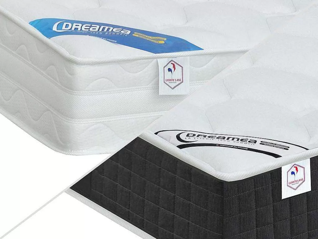 Cama Articulada*DREAMEA Cama Elétrica Articulada Terminais E Colchão De Molas Ensacadas E Memória De Forma - Motores Okin - Branco - 2X80X200 Cm - Phanes Da