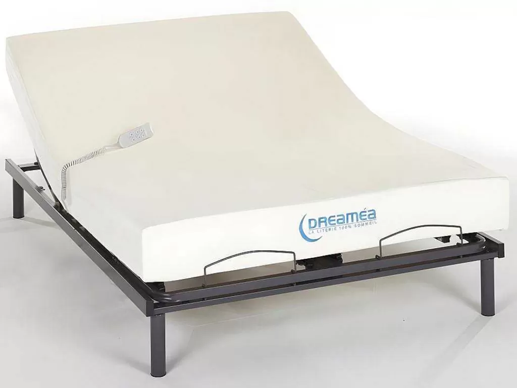 Cama Articulada*DREAMEA Cama Elétrica Com Memória De Forma Jimbaran Ii De - Motor Okin - 140X200 Cm